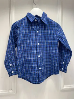 (2T) Plaid Button Down