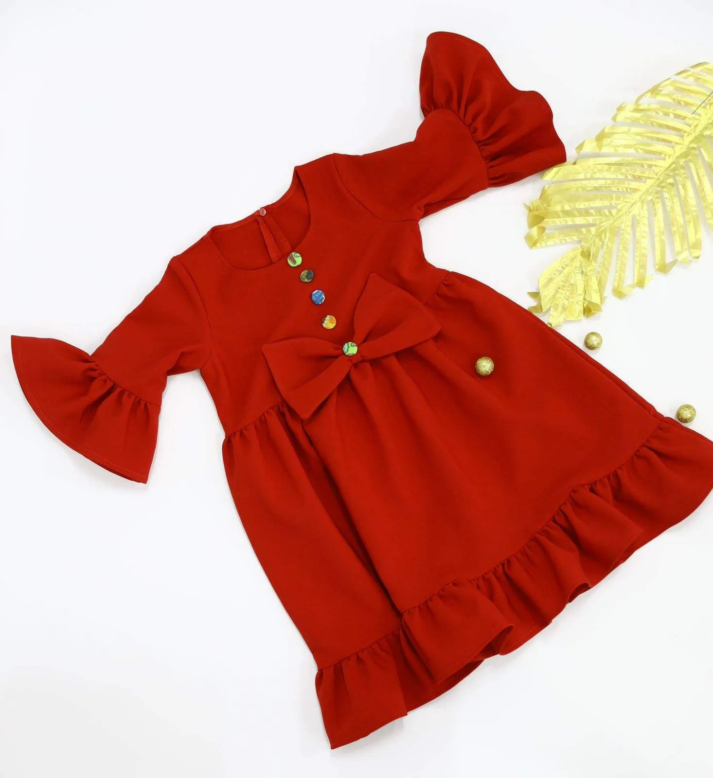 African Girls Dress Red