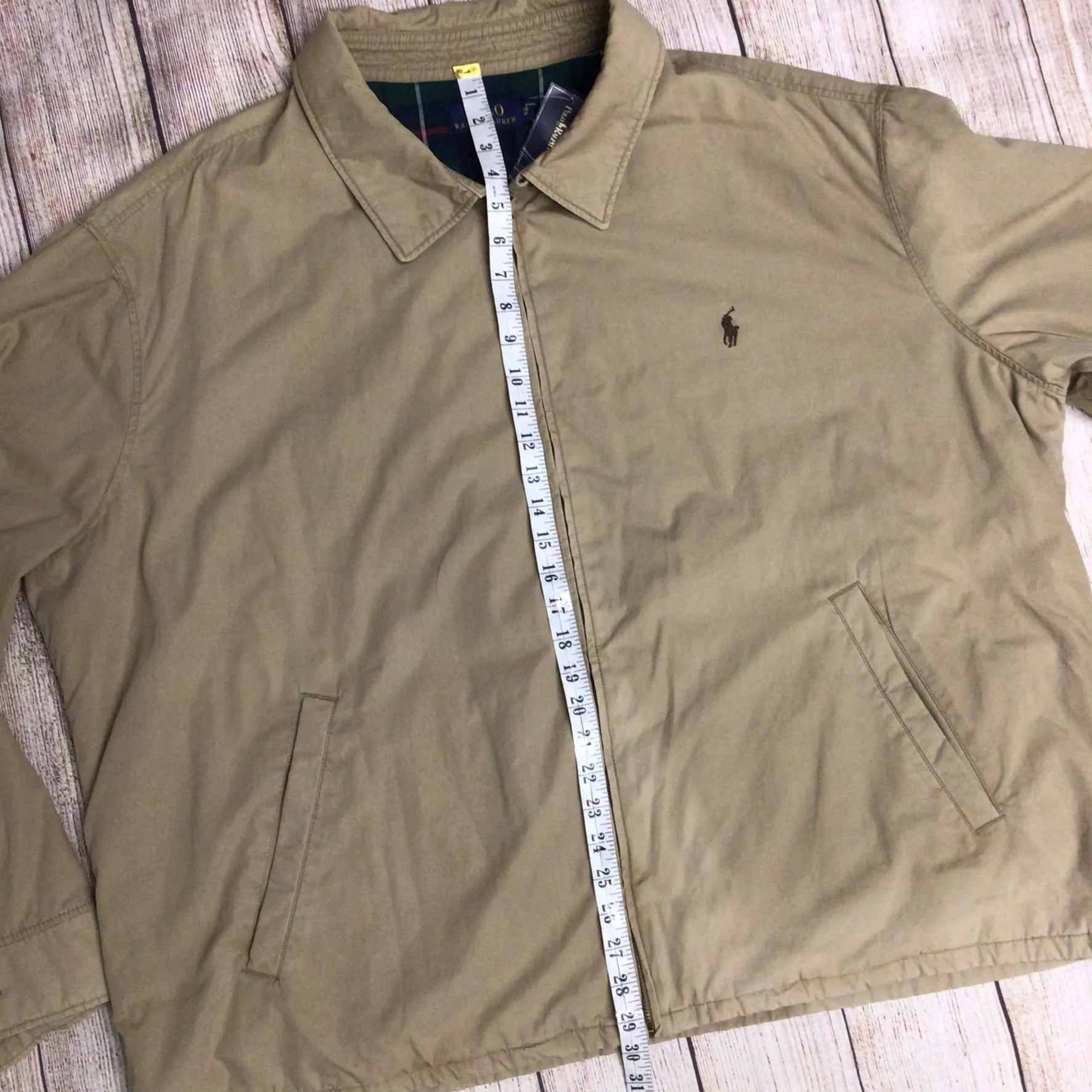 BNWT Polo Ralph Lauren Beige Landon Lined Bomber Jacket Size 3XB