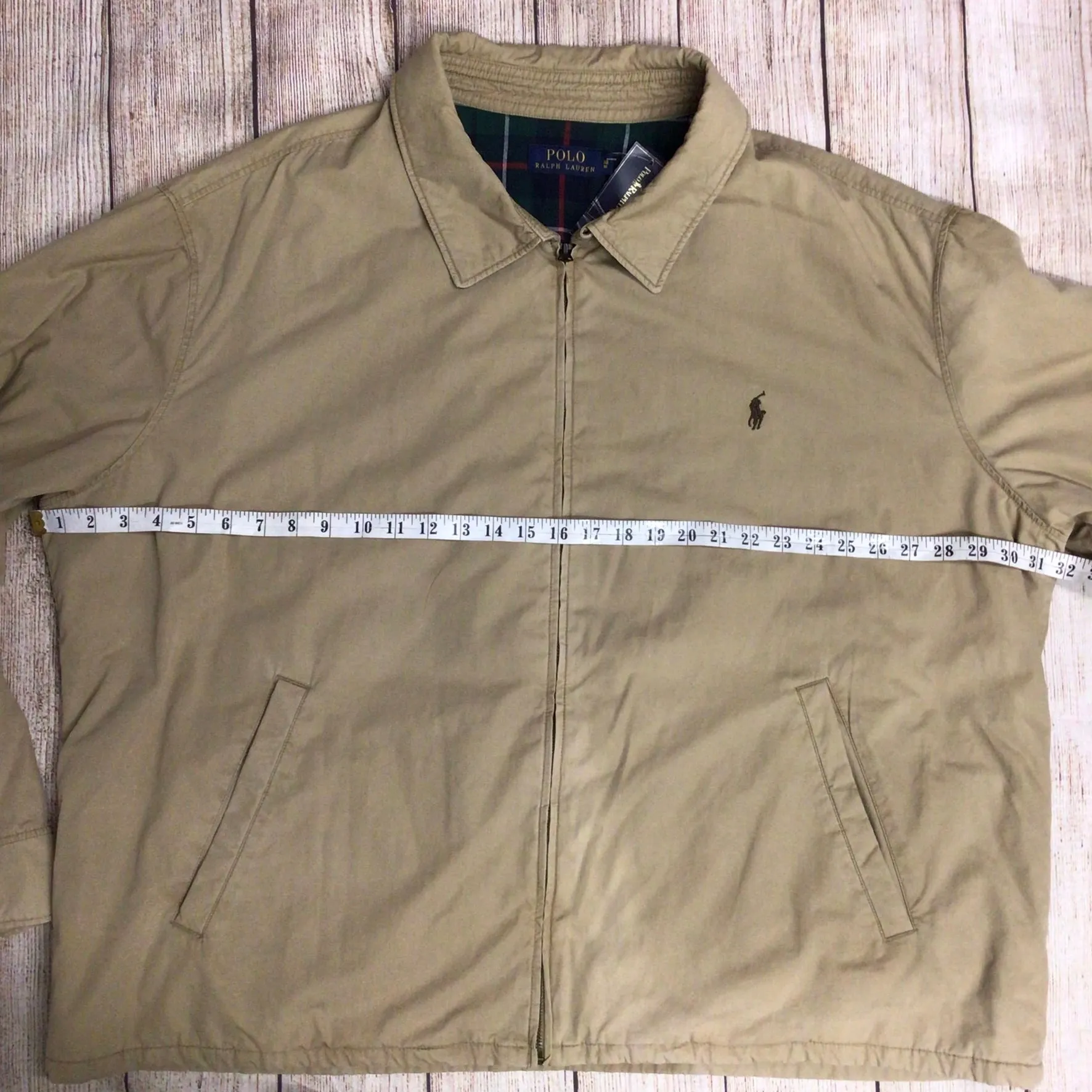 BNWT Polo Ralph Lauren Beige Landon Lined Bomber Jacket Size 3XB