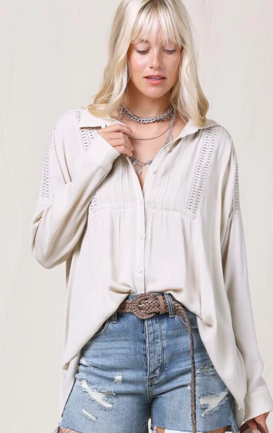 Boho Button Down
