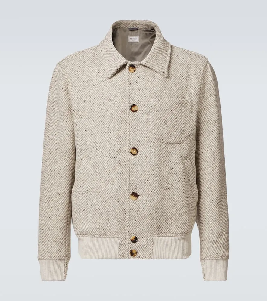 Brunello Cucinelli Virgin wool bomber jacket