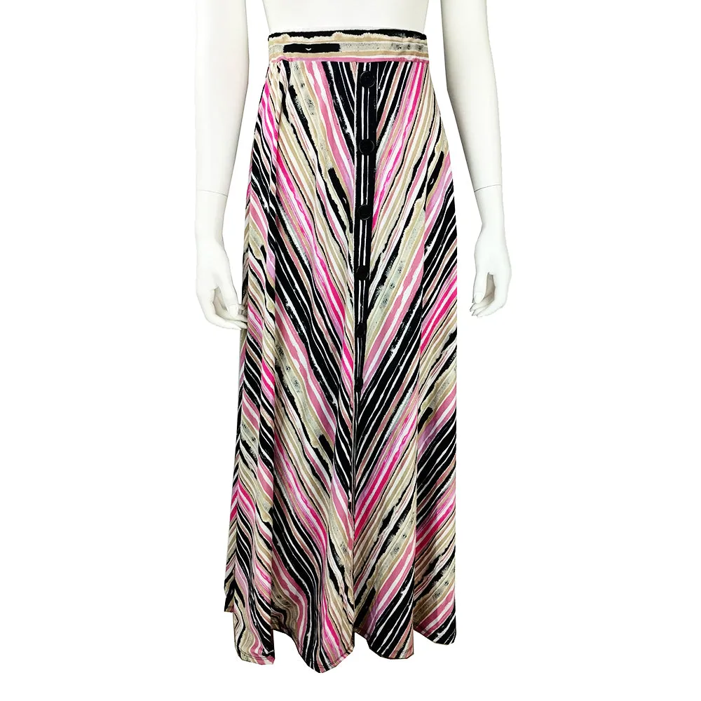Button Maxi Skirt SK4564