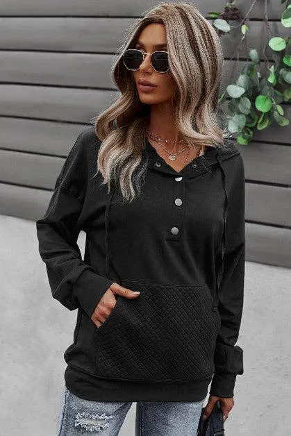 Cozy Button Down Hoodie