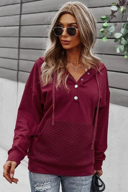 Cozy Button Down Hoodie
