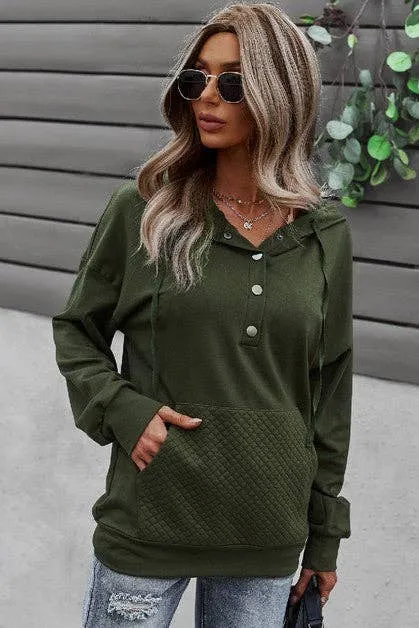 Cozy Button Down Hoodie