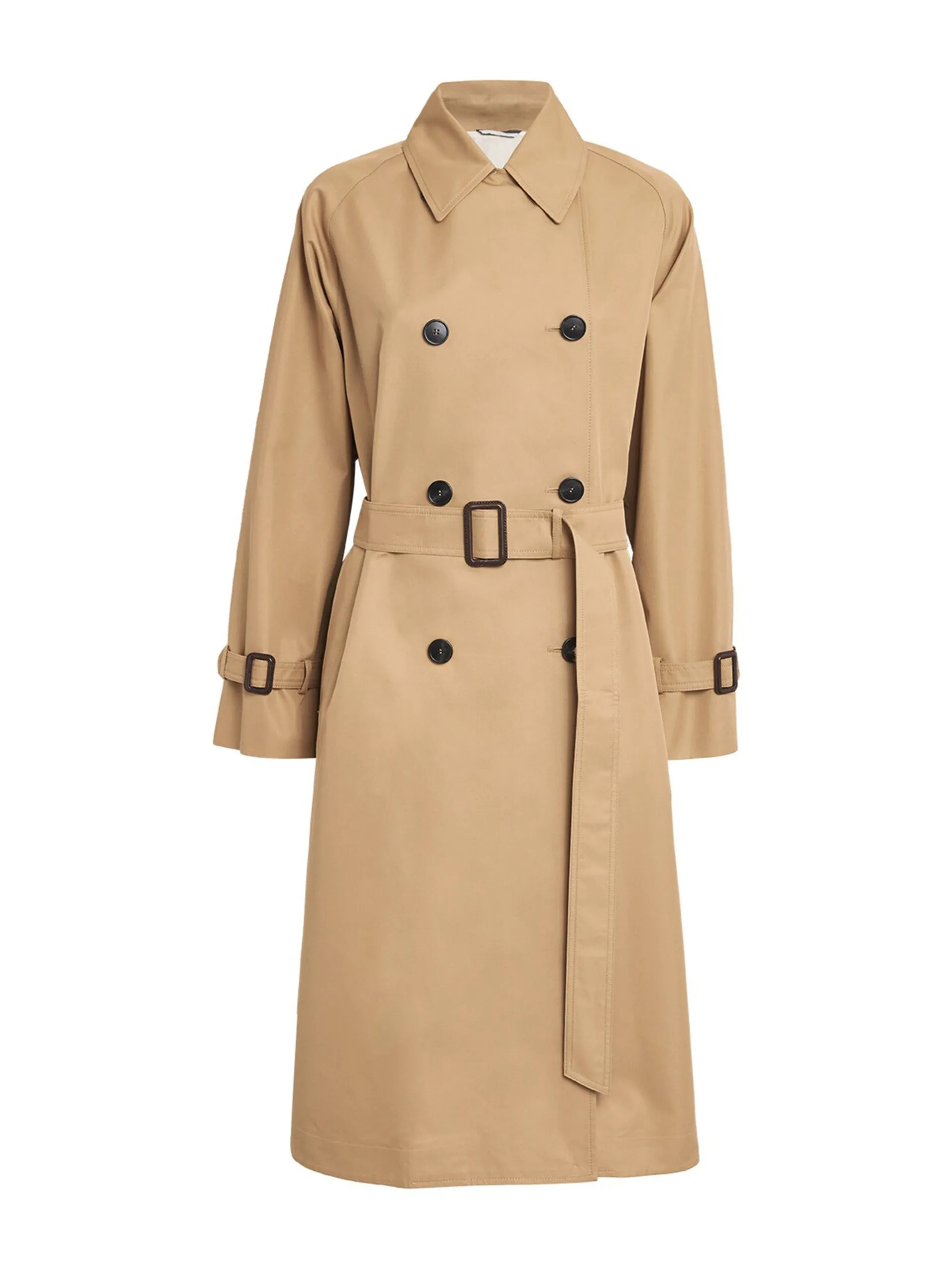 Gabardine reversible trench coat