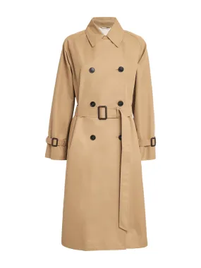 Gabardine reversible trench coat