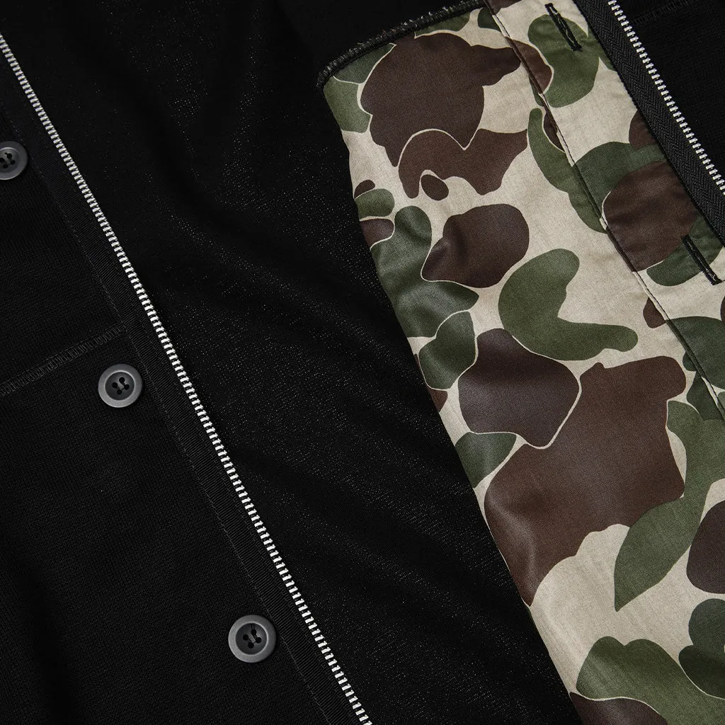 Hybrid Bomber-Liner Jacket Black