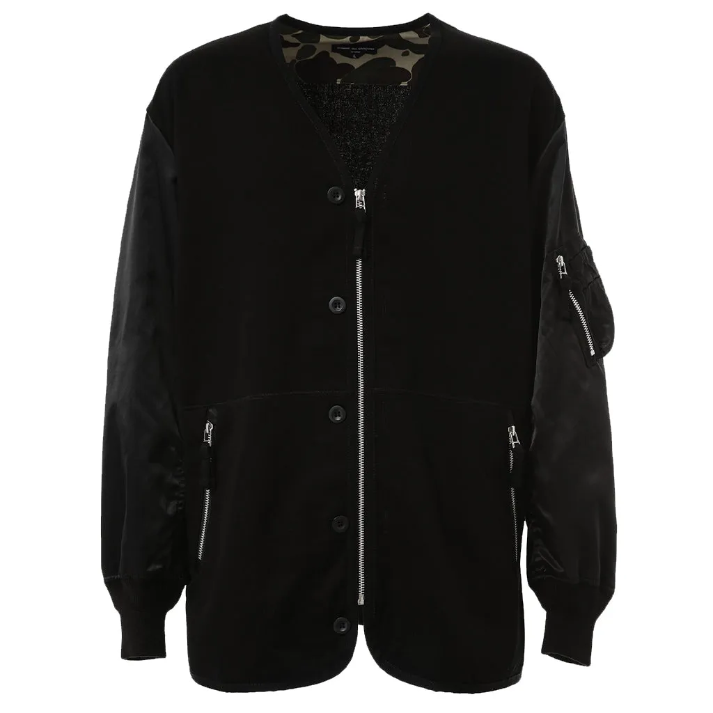 Hybrid Bomber-Liner Jacket Black