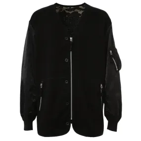 Hybrid Bomber-Liner Jacket Black