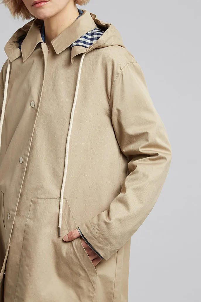 Louisette Removable Hood Rain Mac Jacket