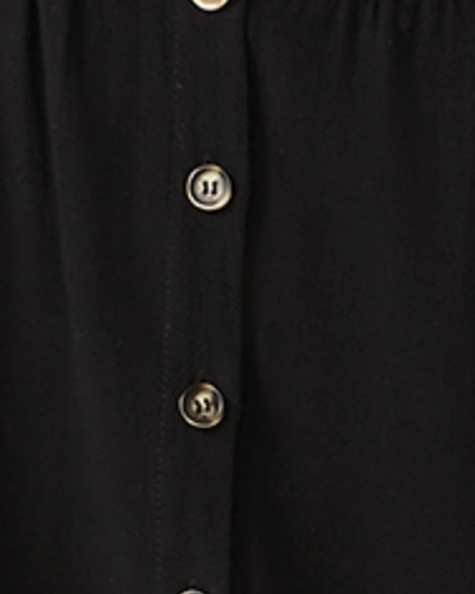 Penelope Fit and Flare Shirt Dress | Black