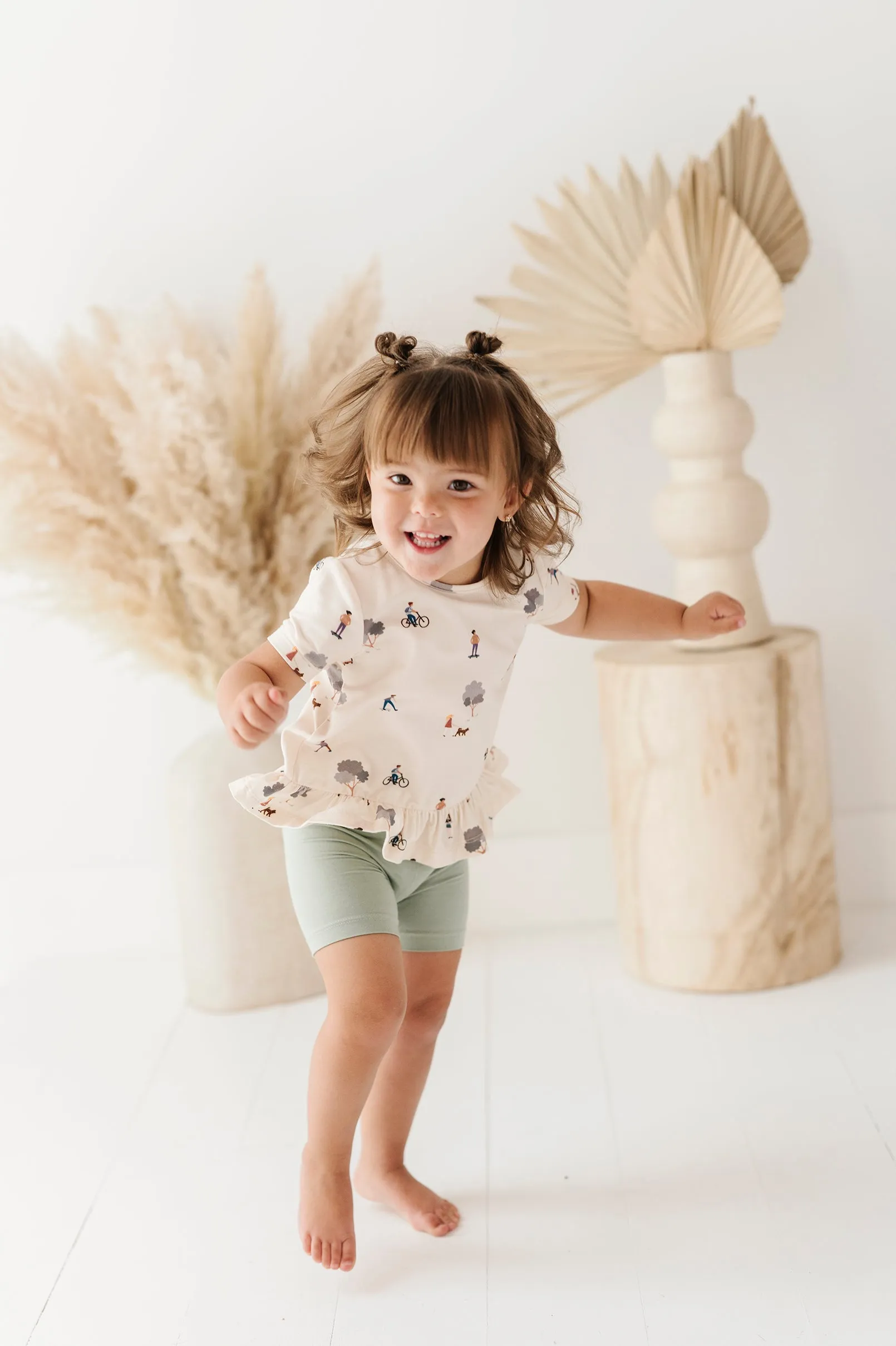 Short Sleeve Peplum Top