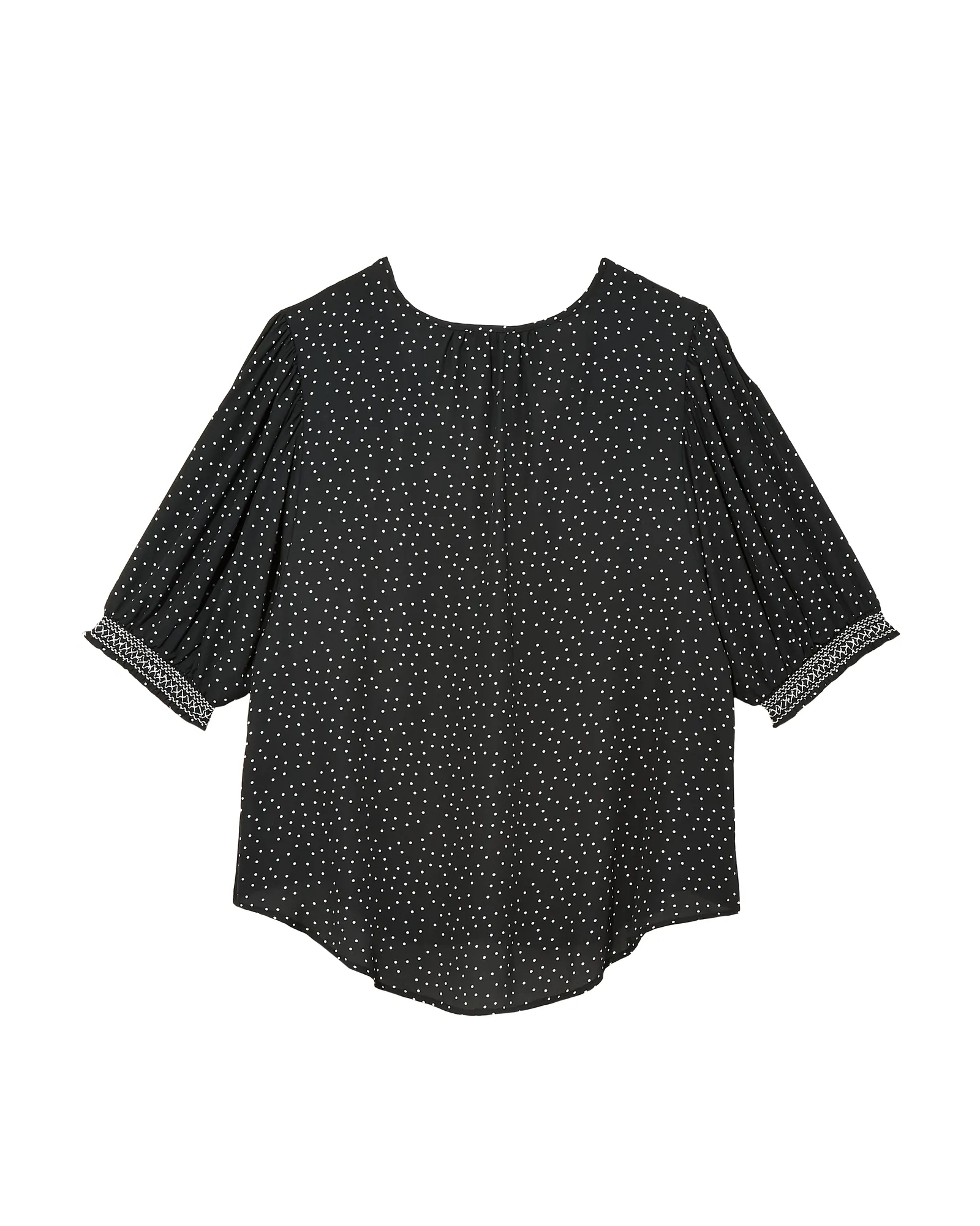 Valeria Button Down Blouse | Black / White